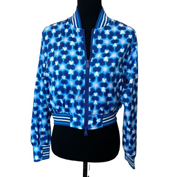 New ~ FREE PEOPLE ~ Women's Top Seed Printed Tennis Jacket Size XS - Picture 4 of 9